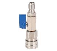 MMABEUTF Válvula de bola para lavadora de alta presión, construcción de acero inoxidable, clasificación de 4500 PSI, conexión rápida de 3/8 de pulgada, para manguera de lavadora