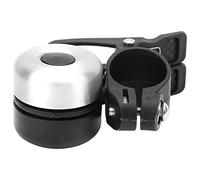 MMABEUTF Vintage Bicicleta Doble Campana Sonido Fuerte Bicicleta de montaña Cuerno golpeando Accesorio de Ciclismo (Negro Plata)