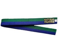 mmasport Cinturón Karate Judo Aikido Taekwondo Belt para artes marciales de algodón básico (verde/azul, 240.00)
