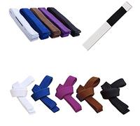 MMASPORT The Fight Evolution BJJ Belt Jiu Jitsu Kimono - gi 100% algodón Grosor 5 mm Acolchado en Eva (Blanca, 280 cm)