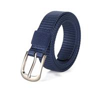 MMAXZ Cinturón elástico para hombre y mujer, cinturón de lona, cinturón trenzado elástico, 115cm, accesorios de ropa, ejercito verde