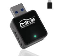 MMB Mini Adaptador Carplay inalámbrico, Adaptador Carplay 2025 para Apple iPhone, Plug & Play, más pequeño, más rápido para convertir OEM con Cable a inalámbrico Car Play Solo para Modelo de Coche