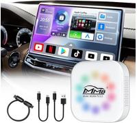 MMB WJAN-TV2.0 CarPlay Ai Box, adaptador inalámbrico CarPlay Android Auto CarPlay en línea YouTube/Netflix Dongle con salida HDMI, caja de video TV, Android 12.0 adaptador inalámbrico automático para