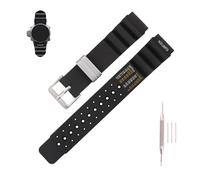 MMBAY Correa de reloj de goma de 20 mm de repuesto para Citizen Hyper Aqualand Duplex Promaster, correa de silicona para buceo para hombres y mujeres, impermeable, accesorios de reloj (plata)
