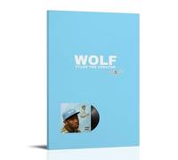 MMCJUH Póster decorativo colorido de Tyler The Creator Wolf para pared, lienzo decorativo para regalo para habitación de amigos, hermoso, adecuado para sala de estar y dormitorio, estilo marco de 60 x