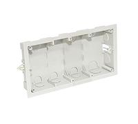 Mmconecta puesto trabajo - Cubeta empotrar 4 módulos vacia blanco nieve