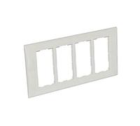 Mmconecta puesto trabajo - Marco empotrar 4 módulos blanco nieve