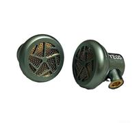 Mmcx - Cabezal de auriculares con carcasa de metal para monitoreo vocal, carcasa de aleación de aluminio verde, diafragma de carbono de 14,2 mm, unidad de controlador de audio Hifi compacta con cable