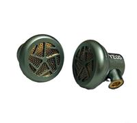 MMCX - Controladores de auriculares con carcasa de metal, diafragma de carbono de 14.2 mm, unidad de monitoreo vocal de alta fidelidad, cable intercambiable compatible con audio MX500 DIY, verde