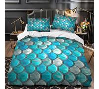 MMDASBVPE Ciervos de la Aurora Boreal Funda de Edredón con Fundas de Almohada 3 Piezas Suave Diseño 3D Transpirable Vida Salvaje fantástica Funda Edredon for niños y niñas Super King（260x220cm）