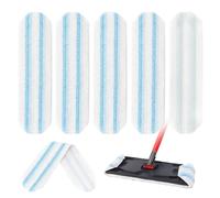 MMDOCO Pack de 5 almohadillas de repuesto para mopa, microfibra potente, lavable, reutilizable, fuerte absorción de suciedad, para Vileda H2prO / O-Cedar H2prO
