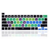 MMDW Cubierta de silicona para teclado Final Cut Pro X Shortcuts para MacBook Pro 2019 de 16 pulgadas A2141 y 2020 MacBook Pro de 13.3 pulgadas A2338 M1 A2251 A2289 con Touch Bar & Touch ID (versión de EE. UU.)