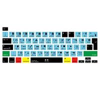 MMDW DaVinci Resolve Shortcut Hotkeys Funda de silicona para MacBook Pro 16 pulgadas A2141 2019 para MacBook Pro 13.3 pulgadas A2338 M1/A2251/A2289 2020 con Touch Bar & Touch ID versión europea
