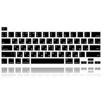 MMDW Funda de silicona para teclado de idioma ruso para 2MacBook Pro de 16 pulgadas A2141 2019+, MacBook Pro 13 con teclado mágico y MacBook Pro con chip Apple M1 A2338/A2251/A2289 2020+ versión de EE. UU.