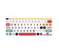 MMDW Funda de silicona para teclado Logitech K380 Multi-Device Bluetooth, Creative Rainbow Font