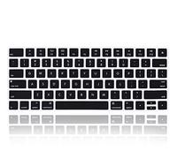 MMDW Funda protectora de teclado de silicona ultra fina para iMac Magic Keyboard & Magic Keyboard 2 (sin teclado numérico, versión de Estados Unidos, modelo: MLA22L/A--A1644) (negro)