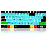 MMDW Funda protectora para teclado Davinci Resolve de silicona para MacBook Pro de 13 pulgadas A1708 A1988 (no Touch Bar 2018 2017 2016) MacBook de 12 pulgadas A1534 (2015) y A1931 (2018) EE. UU.
