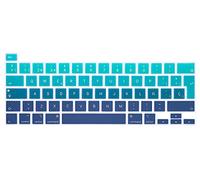 MMDW Lengua española ESP Funda de teclado de silicona para MacBook Pro 16 2019 A2141 para MacBook New Pro 13.3 pulgadas A2338 M1/A2251/A2289 con barra táctil y Touch ID versión europea (verde ombre)