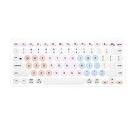 MMDW Teclado de silicona inglés compatible con teclado Bluetooth Logitech K380, color crema