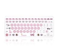 MMDW Teclado de silicona inglés compatible con teclado Bluetooth Logitech K380 multidispositivo, princesa