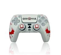 MMEGaming Funda Compatible con Mando PS 5, Silicona Suave y cómoda Que Mejora el Agarre, Accesorios para Mando Play 5, Accesorio Compatible con Mando Original Play 5 (God of War)