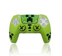 MMEGaming Funda Compatible con Mando PS 5, Silicona Suave y cómoda Que Mejora el Agarre, Accesorios para Mando Play 5, Accesorio Compatible con Mando Original Play 5 (Minecraft)