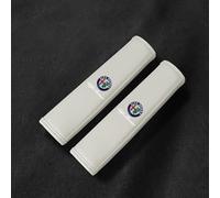 MMHGFIR 2Piezas Protectores Cinturon De Seguridad para Alfa Romeo Giulia Stelvio Sportiva Mito Giulietta,Cuero Almohadilla Transpirable Hombreras,Hombreras Protector Auto Interior Accesorios,D