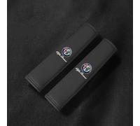 MMHGFIR 2Piezas Protectores Cinturon De Seguridad para Alfa Romeo Giulia Stelvio Sportiva Mito Giulietta,Cuero Almohadilla Transpirable Hombreras,Hombreras Protector Auto Interior Accesorios,A