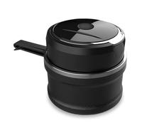 MMHGFIR Coche Ceniceros, para Ford S-MAX MPV/S-MAX II MPV 2010-2023 Cenicero Portatil con Tapa,Cenicero Sin Humo Portátil de Acero Inoxidable Papelera Autoextinguible Portavaso,A