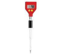 MMHHHG Probador de Agua, Medidor de pH, comprobador de Calidad del Agua, electrodo de Vidrio Afilado, Instrumento de medición de pH for Acuario, Agua, Alimentos, Queso, Leche y Tierra.