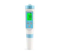 MMHHHG Probador de Agua, Medidor Digital de salinidad PH EC TDS Temp, Probador de Calidad del Agua Potable, Monitor Inteligente en línea, Control por aplicación for Piscina de Acuario(PH EC Temp)