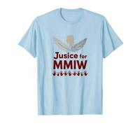 MMIW Justicia para Mujeres indígenas desaparecidas y asesinadas Camiseta, Hombre, Azul Bebé, XL