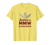 MMIW Justicia para Mujeres indígenas desaparecidas y asesinadas Camiseta, Hombre, Limón, M