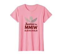 MMIW Justicia para Mujeres indígenas desaparecidas y asesinadas Camiseta, Mujer, Rosado, 3XL
