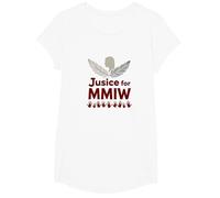 MMIW Justicia para Mujeres indígenas desaparecidas y asesinadas Camiseta, Niñas, Blanco, Mediano