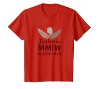 MMIW Justicia para Mujeres indígenas desaparecidas y asesinadas Camiseta, Niños, Rojo, 8 años