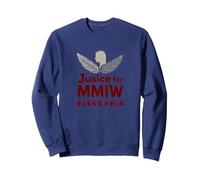 MMIW Justicia para Mujeres indígenas desaparecidas y asesinadas Sudadera, Unisex para Adultos, Azul Marino, S