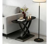 MMleYN Mesa De Consola Moderna 80cm Mesa De Entrada Súper Estrecha De Piedra Mesa De Sofá Delgada Mueble Recibidor para Pasillo(K,39.4"/100CM)