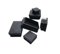 MMLFX 10 Piezas de Tapa del Extremo Blanking rectángulo Cuadrado Tapas Negras de plástico Tubo tubería Bricolaje Instrumentos (Color : 30x80mm)