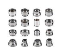 MMLFX 1pc Cromo latón Grifo aerodinador Adaptador Masculino Hembra M22 M24 G1 / 2 "3/4" Accesorios for purificadores de Agua de Accesorios de Agua M16 18 20 28 (Size : F24-M22)