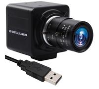MMlove Cámara USB de 8 MP con lente de zoom manual de 2,8 a 12 mm con resolución HD 3264 x 2448 cámara web para visión industrial de máquina compatible con Linux Windows Android Mac, cámara web UVC