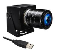 MMlove Cámara web USB de 5 MP con zoom manual con lente de 3.6 a 10 mm, 1944P 50 fps, obturador global de alta velocidad, zoom óptico 3X, Plug and Play, para Windows/Mac/Linux/Android, conferencias