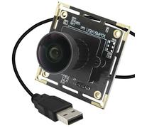 MMlove Módulo de cámara USB de 16 MP, cámara Lightburn de 170°, gran angular M12, lente ojo de pez con sensor de imagen IMX298, Plug & Play, cámara web integrada para videoconferencias HD, laptop, PC