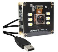 MMlove Módulo de cámara USB de 48 MP, cámara web 8K, 4K, 30 FPS, visión nocturna a color, cámara de enfoque automático, cámara de combustión de luz, ángulo de visión de 70°, cámara de seguridad