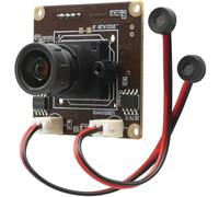 MMlove Módulo de cámara USB de 5 MP, 30 FPS, cámara web de doble micrófono, ángulo de visión de 81°, lente de 3,6 mm, cámara de seguridad industrial para máquinas de publicidad MID de reconocimiento