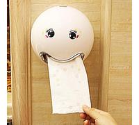 MMLsure Portarrollos de papel higiénico con forma de bola, bonito baño, resistente al agua, caja de papel higiénico para baño, color blanco
