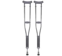 MMM@ Alargue de acero inoxidable Axilla muletas, altura ajustable antideslizante resistente al desgaste adulto Walker- 1 par Caminante