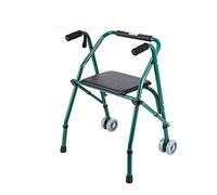 MMM El anciano plegable Walking Aid con asiento Tablero de cuatro patas Trazo de recuperación Walker Walking Aid Caminante (color : A)