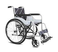 MMM@ Silla de ruedas Plegable Portátil Old People Scooter Correa de Asiento de Reposapiés Fija El Tamaño Más Grande de Cojinete 100 kg: 103 * 66.5 * 90 cm Caminante