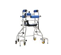 MMM@ Standing Walk Stand/Walker/Walk Aid/Bastidor con asiento Wheel Rehabilitation Device Plegable Altura ajustable Walker de miembros inferiores Disabled Skid Stand Bastidor de niños Caminante